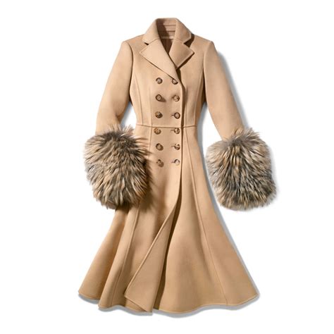 michael kors fox fur trim coat|Wool Melton and Faux Fur Double.